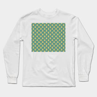 Pastel Pineapple Green Pattern Long Sleeve T-Shirt